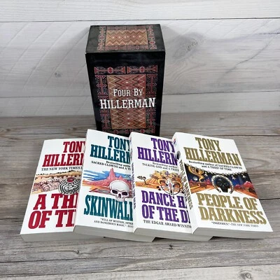 Four By Hillerman Tony Hillerman Box Set Thief Skinwalkers Dance Hall Darkness Foto 1 de 4