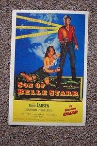 93653 Son of Belle Starr Lobby Card Keith Larsen Wall Print Poster UK