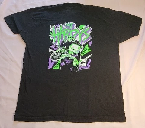 Pro Wrestling Crate Exclusive Matt Jeff Hardy Boyz T-Shirt 2XL May 2022 AEW Cover