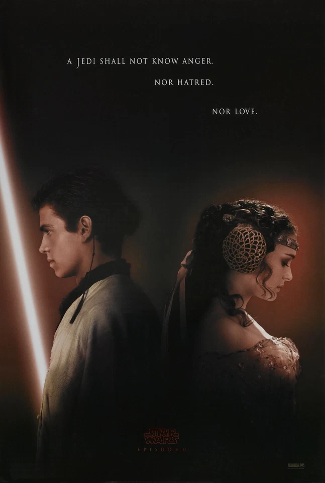 2002 Star Wars Episode II The Attack Of The Clones Movie Poster 11X17 Obi-Wan 🍿