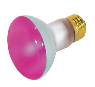Satco S3212 50W R20 Pink Medium Base - Image 1 of 4