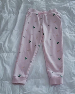 Disney x Janie and Jack Tiana Pink Joggers - Size 7 - Picture 1 of 5