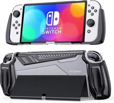 Protective Case Compatible with Nintendo Switch OLED Model 2021 - Black - Image 1 of 4