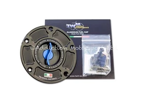 TWM Keyless Quick Release Action Blue Fuel Cap for Ducati 1199 S Panigale - Picture 1 of 2