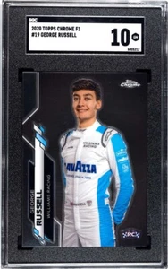 2020 Topps Chrome Formula 1 George Russell #19 SGC 10 - Picture 1 of 2