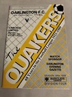 1988/89 Darlington v Carlisle 13th May 1989 programme last game in league 