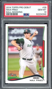 Max Fried 2014 Topps Pro Debut RC BALL SHOWING #28 PSA 10 - Picture 1 of 2