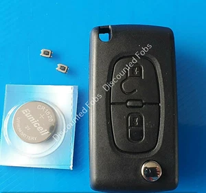Für Peugeot Expert 207 308 807 3008 5008 Flip Key Anhänger Koffer Reparatursatz CE0536 2bw - Bild 1 von 4