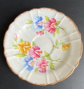 Royal stafford  Bone china saucer ONLY Sweat Pea - Picture 1 of 3