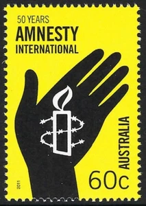 2011 Australia SG#3625 Amnesty International 50th Anniversary mint MUH MNH - Picture 1 of 1