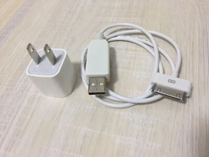 DC 12V USB-30Pin Charging Cable Cord + iPod Classic 4 4th Power Adapter Charger - Picture 1 of 13