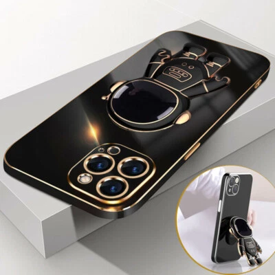 MARKENLOS Plating Hülle für iPhone 16 15 14 12 13 Pro Max 11 8 XS Handy Schutz Tasche Case