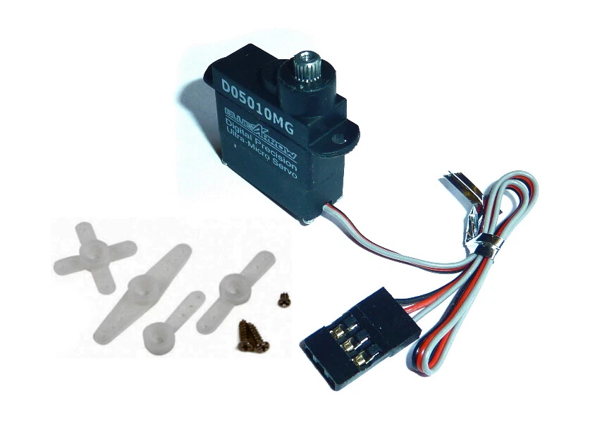 BLUEARROW D05010MG Ultra Micro Digital Metallgetriebe Servo 8mm 1,6kg 5,70g - Bild 1 von 1