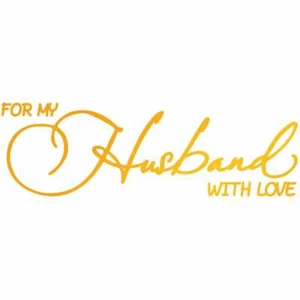 Ultimate Crafts Hotfoil Stamp - Classic Sentiments Husband With Love 80 x 25mm - Picture 1 of 1
