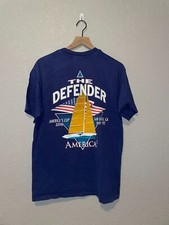 1992 Vintage America's Cup The Defender San Diego Boat Shirt America VTG 90s L