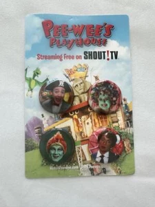 PEE WEE'S PLAYHOUSE - Juego de 4 prendedores SDCC 2024 - San Diego Comic Con - SHOUT TV - Imagen 1 de 1