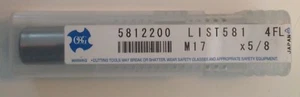 OSG 5812200 M17 x 5/8 4FL Square End Mill Bit - Picture 1 of 2