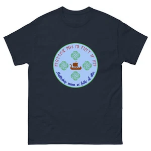 "Hovercraft...Eels" Norse Unisex T-shirt Viking Monty Python Runes Futhark - Picture 1 of 6