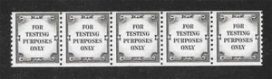 T&G STAMPS -  COIL TEST STRIP OF 5 Sc#TD107 MNH *ANY 4 = FREE SHIPPING* - Picture 1 of 2