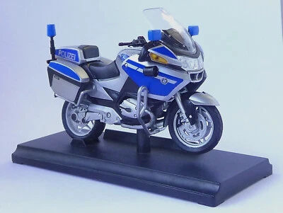 BMW Polizei Motorrad R1200 RT Modell 1:18, Sonder-Edition NEU+OVP von Welly - Bild 1 von 4