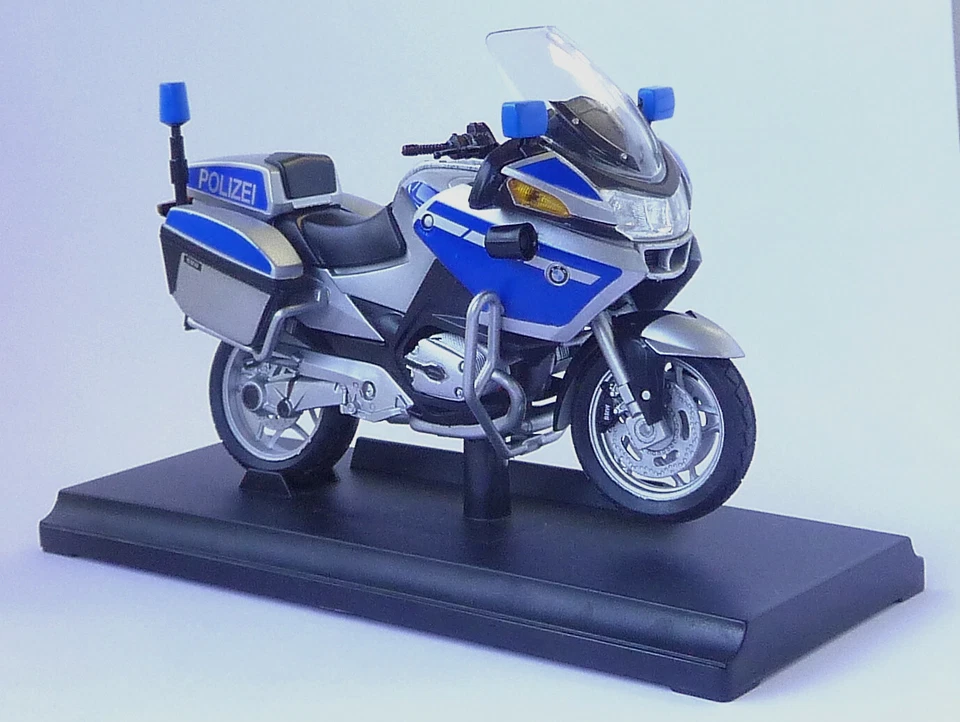 BMW Polizei Motorrad R1200 RT Modell 1:18, Sonder-Edition NEU+OVP von Welly - Bild 1 von 4