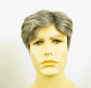 Perruque homme 100% cheveux naturel grise poivre et sel ref ALAIN 44 - Imagen 1 de 8