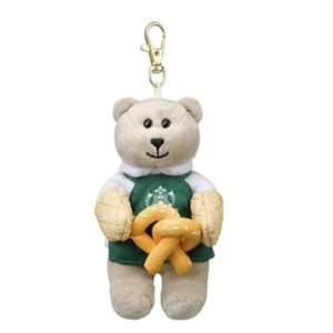 Starbucks Korea 2023 Valentine's Day Pretzel Bearista Keychain - Picture 1 of 2