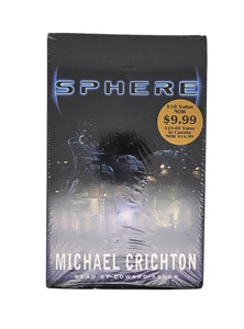 SPHERE Michael Crichton Audiobook on Cassette Tape Read By Edward Asner SEALED - Imagen 1 de 3