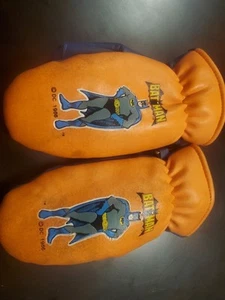 Vintage 1980 Batman Kids Gloves - Picture 1 of 2
