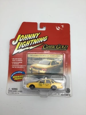 Johnny Lightning 1997 Ford Crown Victoria Taxi 1:64 Diecast Classic Gold - Image 1 of 2