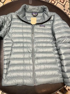 Patagonia Down Sweater Jacket Mens Size L Nouveau Green Excellent Condition - Picture 1 of 15