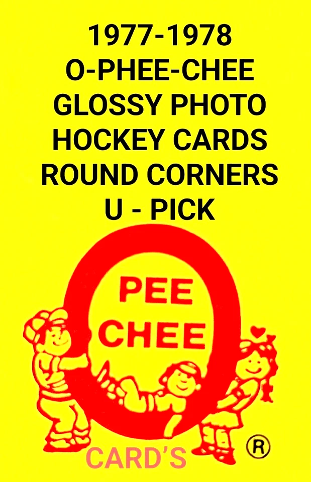 1977-78 O-Pee-Chee  Hockey Glossy Photo Inserts Round Courners   U-Pick — 第 1/1 张图片