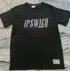 IPSWICH TOWN FOOTBALL CLUB SHIRT MENS XL BLACK TSHIRT SOCCER ENGLAND AUTHENTIC - Picture 1 of 8