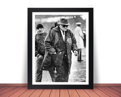 Framed GEORGE HALAS Photo Picture CHICAGO BEARS Football in 8x0 or 11x14 (WB1) - Image 1 of 4