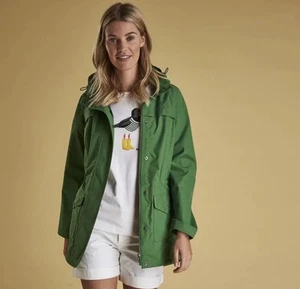 BARBOUR Women's Dalgetty JACKET Waterproof Breathable Clover Green UK 18 USA 14 - Picture 1 of 24