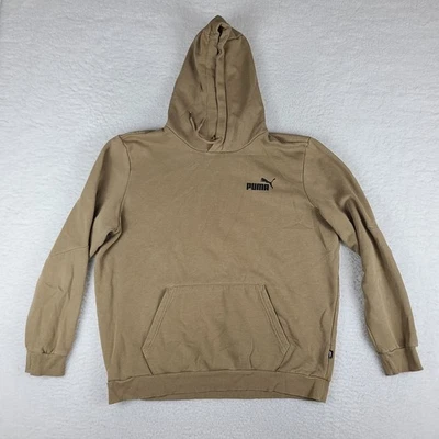 Sudadera con Capucha PUMA Para Hombre Grande Marrón Tostado Mezcla de Algodón Suéter Ropa Activa Foto 1 de 4