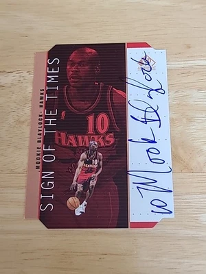 1998-99 SP Authentic Sign of the Times Mookie Blaylock #BL Autograph $$$ - Image 1 of 2