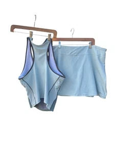 Nike Women's Tennis NWT Dri-Fit Advantage LARGE Skirt W/ Matching Top In XL - Picture 1 of 10