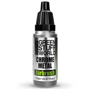 Green Stuff World Airbrush Chrome Metal Paint 17ml - Picture 1 of 2
