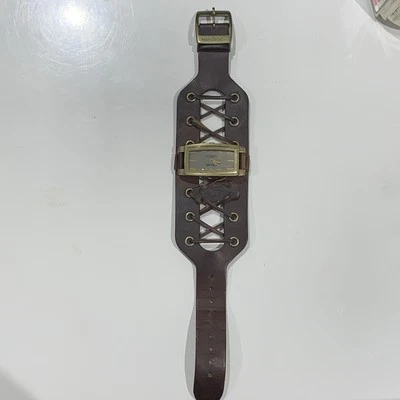 Marc Ecko Vintage Watch, Brown Laces Works, New Battery, Original Stickers 2000s - image 1 of 4