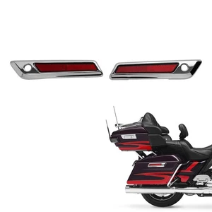 Cubiertas de cierre de bisagra para bolsa de sillín aptas para Harley Touring Road Street Glide 2014-2023 - Imagen 1 de 10