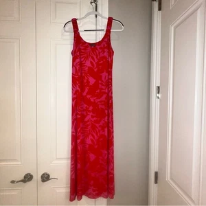 Vince Camuto Pink Floral Printed Dress Size S - Picture 1 of 7
