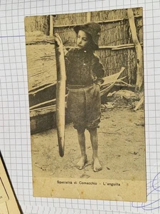 Cartolina Specialità di Comacchio L'Anguilla Ed Ditta Vianello 31007 1913 CI16 - Bild 1 von 2