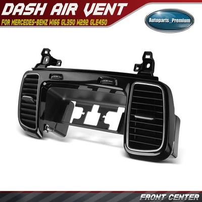 Ventilação de ar do painel central dianteiro para Mercedes-Benz W166 GL350 GL63 AMG W292 GLE450 AMG - Imagem 1 de 4