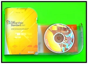 2007 MICROSOFT OFFICE VISIO STANDARD w PRODUCT KEY 1-OWNER MINT - Photo 1/9