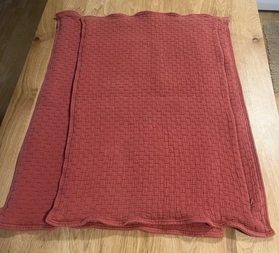 Hotel Collection Geo Stripe STANDARD Pillowshams Set Terra-Cotta Red - Image 1 of 4