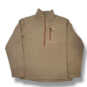 Outdoor Research Soleil Fleece 1/2 Zip Pullover Men’s Size M Brown Hiking Jacket - Picture 1 of 10