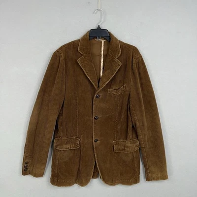 Abercrombie & Fitch Blazer Mens Small Brown Corduroy Sport Coat 3 Button Jacket - Image 1 of 4