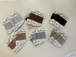 Rainbow Gallery Gold Rush 14 Metallic Needlepoint/Cross stitch Assort Colors 18 - Picture 1 of 8