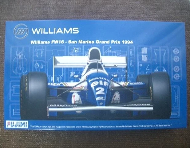 Fujimi 1/20 Williams Renault FW16 1994 Plastci Model Kit Car Japan Used - Image 1 of 4